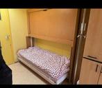 Opklapbaar stapelbed., Ophalen, Gebruikt, 90 cm, 160 tot 180 cm