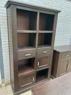 Gratis kast hout zware kwaliteit donkerbruin als nieuw, Ophalen, Gebruikt, 25 tot 50 cm, Minder dan 150 cm