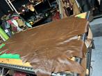 Chocolade Bruin halve huid 1.3 mm dikte soepel A-462, Hobby en Vrije tijd, Stoffen en Lappen, Bruin, Leer of Kunstleer, Ophalen of Verzenden