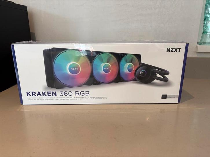 NZXT Kraken 360 RGB ZWART (in seal) AIO waterkoeling, Computers en Software, Computerkoelers, Nieuw, Waterkoeling, Ophalen of Verzenden