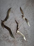 Decoratieve messing vogels voor aan de muur, Ophalen of Verzenden, Gebruikt