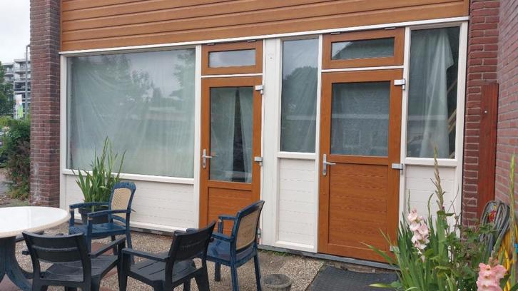 Nette kunststof kozijnen, Doe-het-zelf en Verbouw, Kozijnen en Schuifpuien, Zo goed als nieuw, Deurkozijn, Kunststof, 225 cm of meer