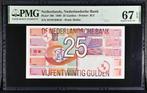UNC biljet 25 gulden Roodborstje, 1989 | PMG 67 EPQ, Ophalen of Verzenden, 25 gulden
