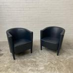 Leren Italiaanse design fauteuils Moroso Rich Citterio, Ophalen, Gebruikt, 75 tot 100 cm, Leer