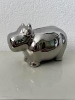 Zilverkleurige Spaarpot / Nijlpaard / In perfecte staat!, Ophalen of Verzenden, Zo goed als nieuw, Steen, Aardewerk of Keramiek