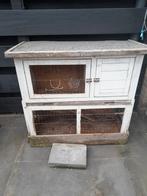 GRATIS konijnenhok, Dieren en Toebehoren, Knaagdieren en Konijnen | Hokken en Kooien, Ophalen, Gebruikt, Hok, 90 cm of meer