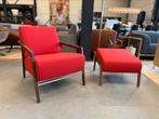Nieuw Harvink Splinter Fauteuil met Hocker Hallingdal stof, Huis en Inrichting, Harvink, Nieuw, 75 tot 100 cm, Ophalen of Verzenden
