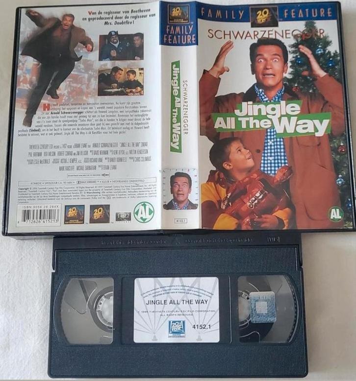 Schwarzenegger Jingle All The Way VHS Kinderen/Jeugd, Cd's en Dvd's, VHS | Kinderen en Jeugd, Gebruikt, Alle leeftijden, Ophalen of Verzenden