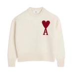 Ami Paris white knit sweater, Kleding | Heren, Truien en Vesten, Ami Paris, Wit, Nieuw, Overige maten