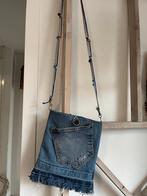 Tasje spijkertas zakjes recycle franje blauw, Overige merken, Info@kinderworkshops-petra-dongen.nl, Blauw, Nieuw