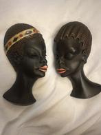 Vintage “ Wandmaskers “, Ophalen of Verzenden