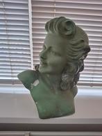 Art Nouveau Gipsen Buste uit de Jaren '20, Ophalen of Verzenden