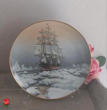 Wandbord Redjacket zeilschip van Franklin Porcelain 23 cm beschikbaar voor biedingen