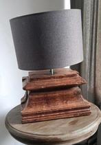 houten poer lamp, Huis en Inrichting, Lampen | Tafellampen, Ophalen, Zo goed als nieuw, Minder dan 50 cm