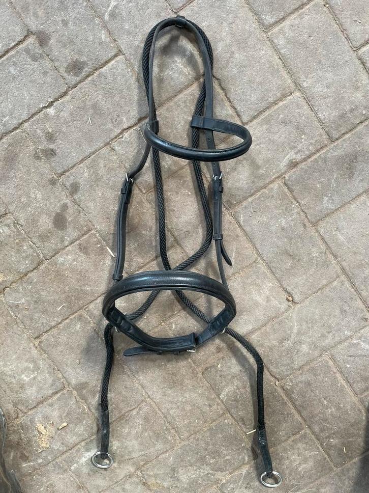 USG Connection bitloos hoofdstel zwart full, Dieren en Toebehoren, Paarden en Pony's | Hoofdstellen en Tuigage, Gebruikt, Ophalen of Verzenden
