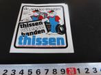 sticker Gennep  THISSEN Vitesse banden de service maatjes, Ophalen, Zo goed als nieuw, Sticker