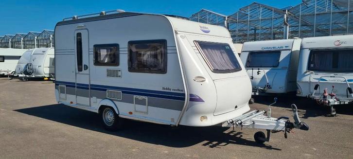 Hobby Excellent 400, Caravans en Kamperen, Caravans, Bedrijf, tot en met 4, 750 - 1000 kg, Rondzit, Hobby, Dwarsbed, tot 4 meter