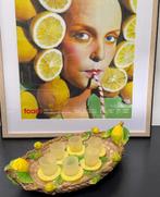 Limocello set , Decoratief plateau met zes schot glaasjes, Glas of Glazen, Gebruikt, Ophalen of Verzenden, Glas