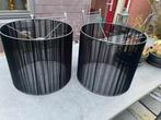 Zwarte lampenkappen - Set van 2, Huis en Inrichting, Ophalen, 25 tot 50 cm, Zwart, Zo goed als nieuw