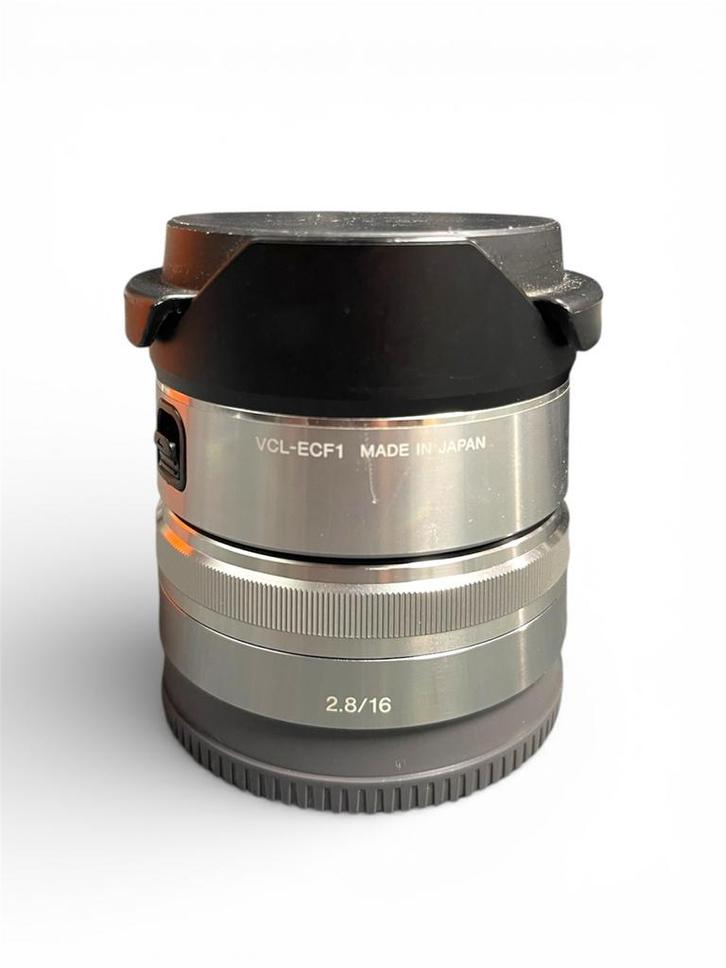 Sony E 16mm f/2.8 + Fisheye Converter - Ultragroothoek!, Audio, Tv en Foto, Fotografie | Lenzen en Objectieven, Gebruikt, Groothoek Fisheye-lens