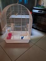 Witte vogelkooi, Ophalen, Metaal, Vogelkooi