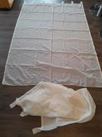 Crème gordijn/ vitrage, Ophalen of Verzenden, Gebruikt, Crème, 200 cm of meer