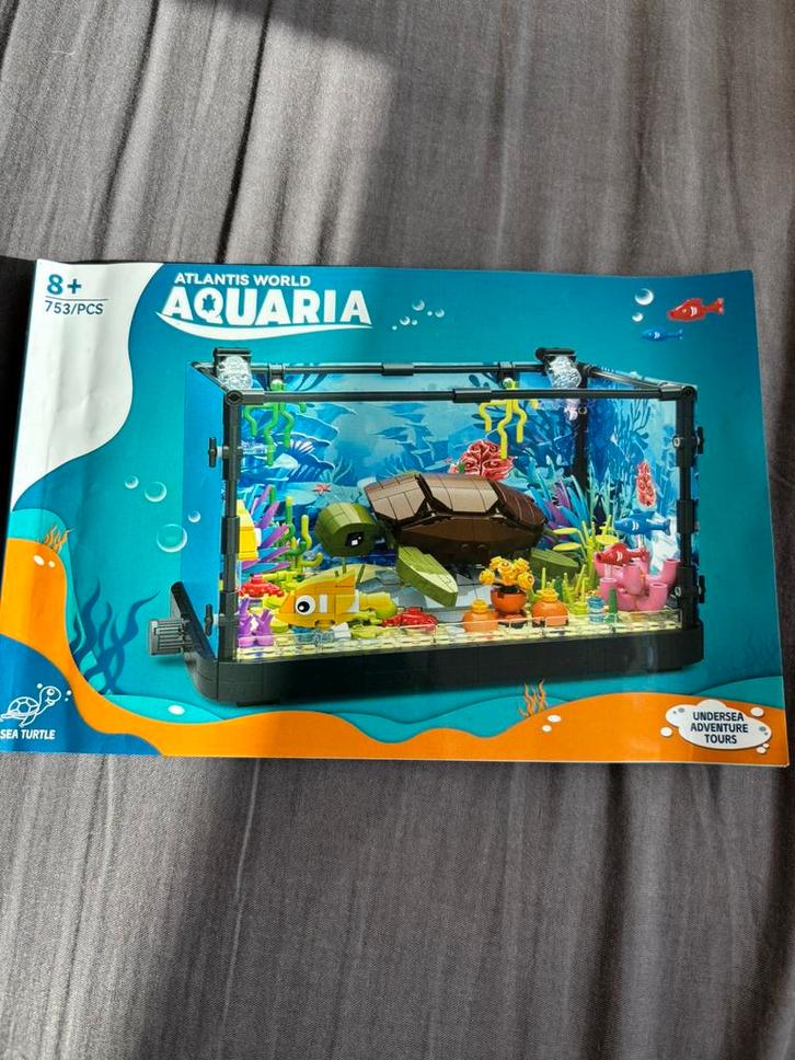 ‘Lego’ aquarium, Kinderen en Baby's, Speelgoed | Bouwstenen, Zo goed als nieuw, Ophalen of Verzenden