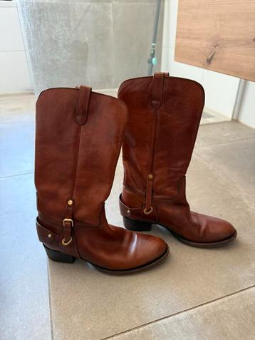 Ralph Lauren Leren Laarzen – Maat 38,5 (US 8B) beschikbaar voor biedingen