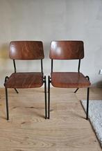 Vintage schoolstoeltjes, Ophalen, Overige materialen, Gebruikt, Twee