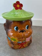 Vintage keramische apenkoektrommel koektrommel aap jaren 60, Keramiek, Overige typen, Ophalen of Verzenden, Zo goed als nieuw