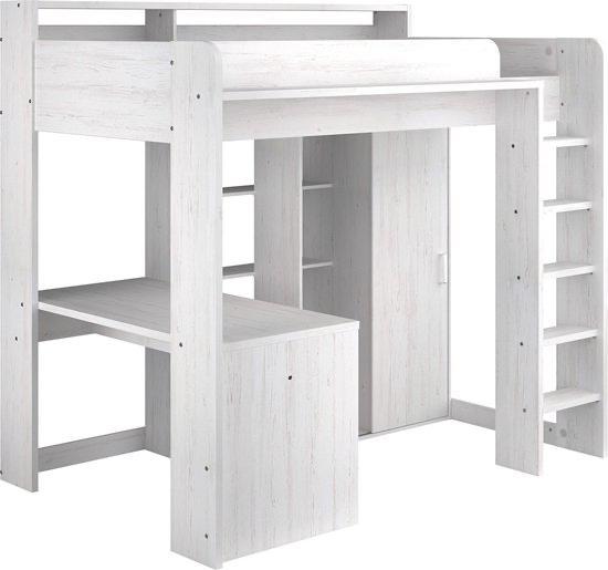 Parisot Hoogslaper met Kast, Bureau & Rek, Kinderen en Baby's, Kinderkamer | Stapelbedden en Hoogslapers, Zo goed als nieuw, Hoogslaper