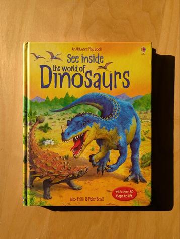 See Inside the World of Dinosaurs - an Usborne flap book beschikbaar voor biedingen