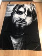 Kurt Cobain Nirvana vlag doek banner 1994 zwart wit, Verzamelen, Ophalen of Verzenden, Zo goed als nieuw, Canvas of Doek, Rechthoekig Staand