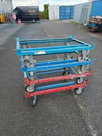 4 stuks pallet karren, 100 liter of meer, Ophalen, Gebruikt, Transportkar