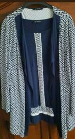 2 delig! Donkerblauw tricot Verpass shirt met vest 54, Kleding | Dames, Verpass, Overige typen, Zo goed als nieuw, Verzenden