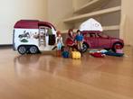 Sleich horse club auto plus trailer, Kinderen en Baby's, Ophalen of Verzenden, Zo goed als nieuw