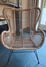 Rotan stoel, Huis en Inrichting, Stoelen, Ophalen, Zo goed als nieuw, Bruin, Eén