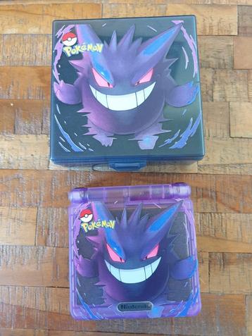 Prachtige iconische Gengar gameboy SP met verzamelbox! beschikbaar voor biedingen