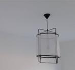 Prachtige hanglamp, staal met witte stof, Ophalen, Zo goed als nieuw, Stof, Minder dan 50 cm