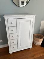 Grenen witte retro meidenkast, Ophalen, Gebruikt, Kast, 105 cm of meer