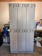 Lockerkast grijs metaal - 6 vakken, Huis en Inrichting, Kasten | Lockerkasten, Ophalen, Gebruikt, Industrieel