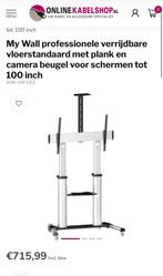 Professionele tv beugel met camera beugel en kast, Audio, Tv en Foto, Televisiebeugels, Ophalen of Verzenden, Zo goed als nieuw