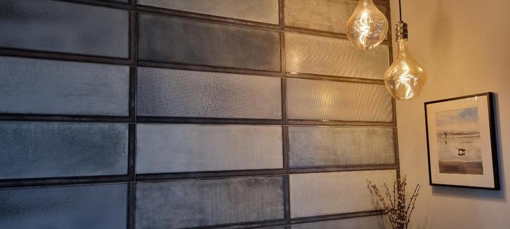 Wandtegels Diesel Living Industrial Glass Green, Doe-het-zelf en Verbouw, Tegels, Nieuw, Wandtegels, Keramiek, 60 cm of meer, 20 tot 40 cm