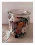 Curiosa Pot vol met Brocante knopen, 13 cm hoog, Ophalen of Verzenden