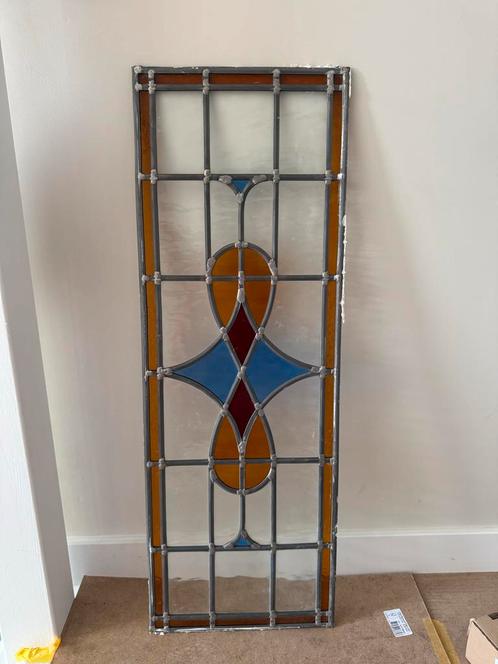 Antiek Glas in Lood Paneel Raam, Antiek en Kunst, Antiek | Glas en Kristal, Ophalen