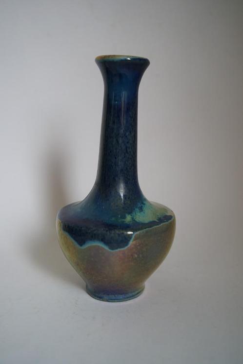 vaas keramiek grès de a. Cytere rambervillers blauw art deco, Huis en Inrichting, Woonaccessoires | Vazen, Zo goed als nieuw, Overige kleuren