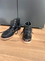 Leren heren enkellaarsjes, Ophalen, Zo goed als nieuw, Blauw