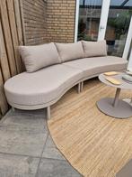 Japandi loungeset Latte Beige 280cm organisch, Ophalen, 5 zitplaatsen, Aluminium, Zo goed als nieuw