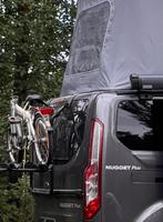 Zwarte fietsendrager voor achterklep Ford Nugget plus, Auto diversen, Fietsendragers, Ophalen, 2 fietsen, Gebruikt, Achterklepdrager