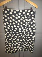 G497 College Classic mt 42 rok blauw beige polkadots ballen, Maat 42/44 (L), College Classic, Zo goed als nieuw, Knielengte